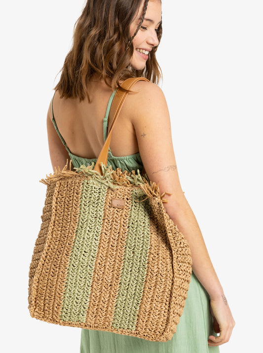  ROXY WIDE EYED PALMTREE TOTE BAG