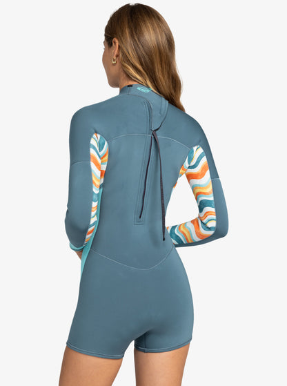  ROXY 2.0 SWELL SERIES LONG SLEEVE BACKZIP QLOCK WOMEN WETSUIT