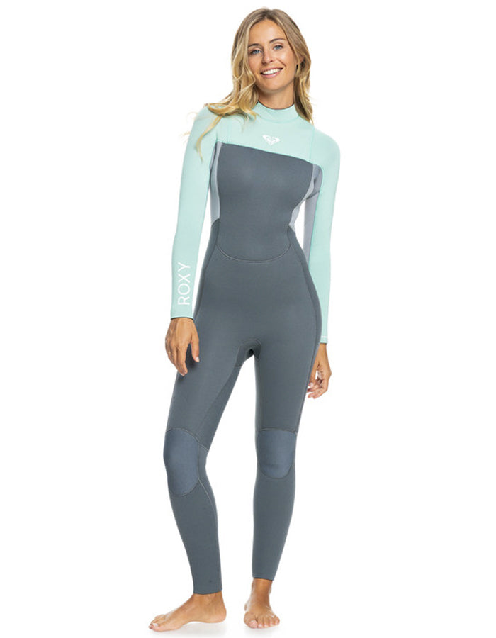  ROXY 4/3 PROLOGUE BACK ZIP WETSUIT FOR WOMEN ICE GREEN