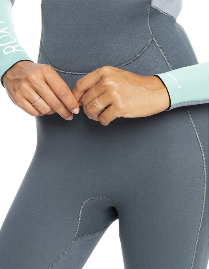  ROXY 4/3 PROLOGUE BACK ZIP WETSUIT FOR WOMEN ICE GREEN