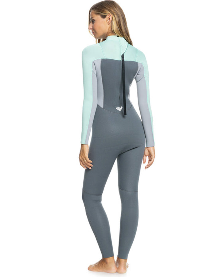  ROXY 4/3 PROLOGUE BACK ZIP WETSUIT FOR WOMEN ICE GREEN