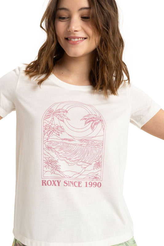  ROXY SURFCLASSIC T-SHIRT EGRET