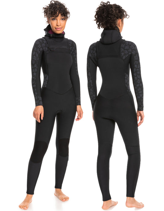  ROXY 5/4/3 SWELL SERIES HOODED CHEST ZIP