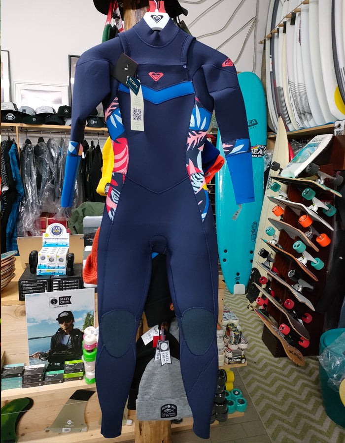  ROXY 4/3 SYNCRO SEIRES FRONT ZIP WETSUIT NAVY NIGHTS