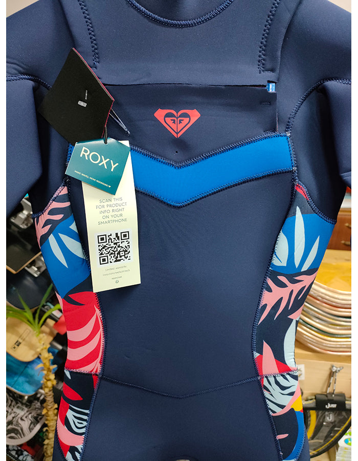  ROXY 4/3 SYNCRO SEIRES FRONT ZIP WETSUIT NAVY NIGHTS