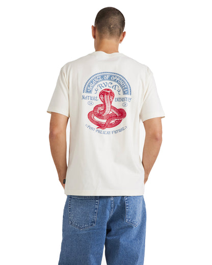  RVCA CHARMER T-SHIRT ANTIQUE WHITE