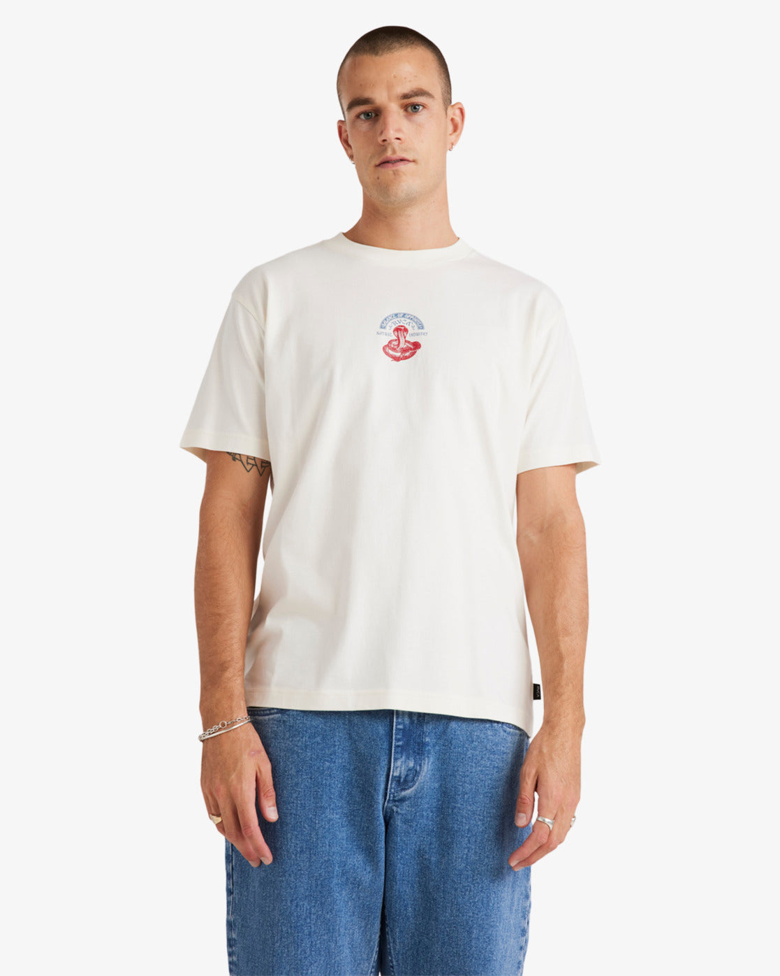  RVCA CHARMER T-SHIRT ANTIQUE WHITE