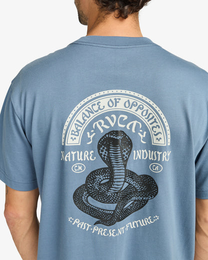  RVCA CHARMER T-SHIRT VINTAGE NAVY