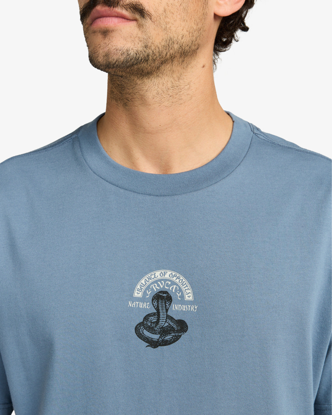  RVCA CHARMER T-SHIRT VINTAGE NAVY