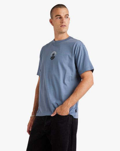  RVCA CHARMER T-SHIRT VINTAGE NAVY
