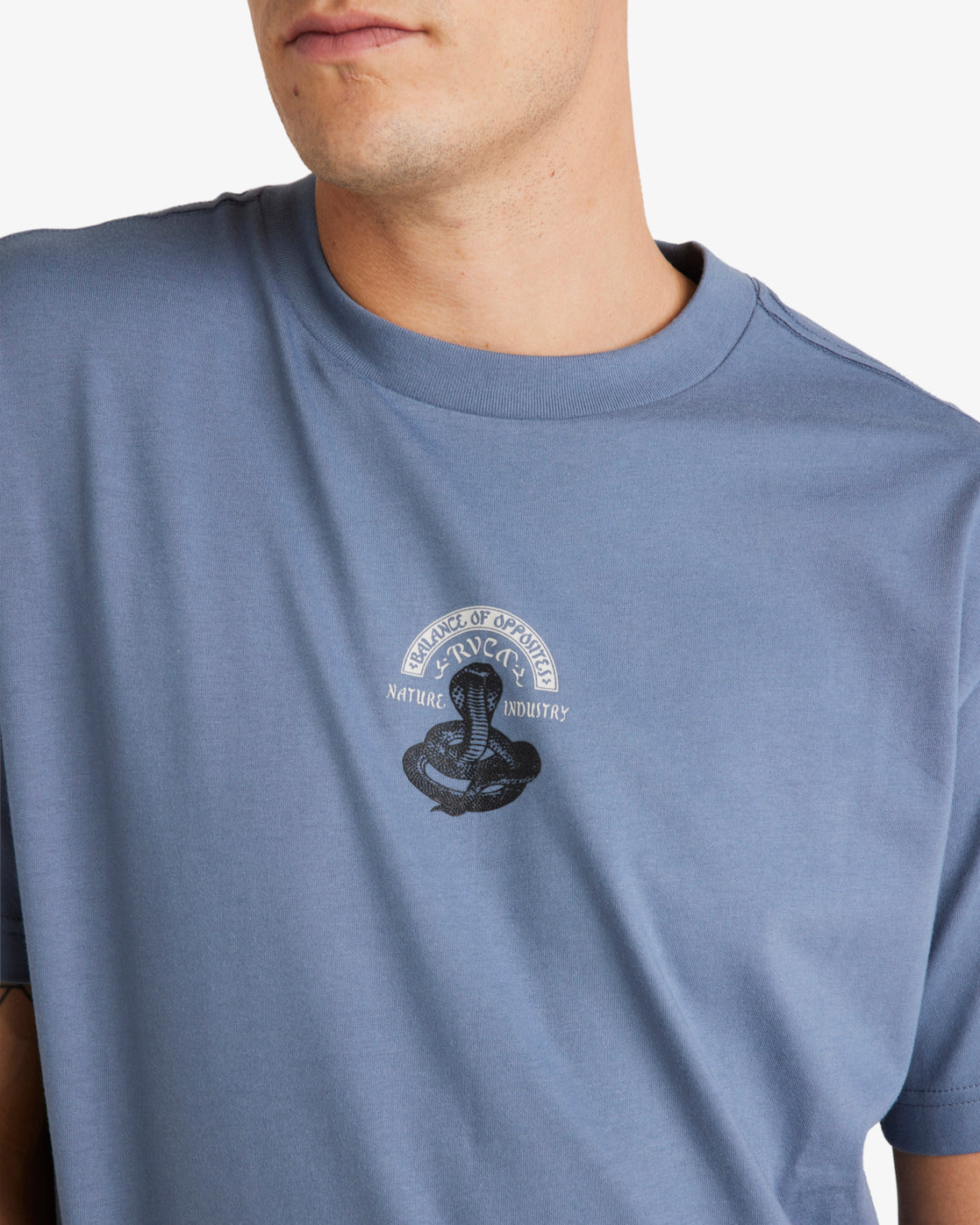  RVCA CHARMER T-SHIRT VINTAGE NAVY