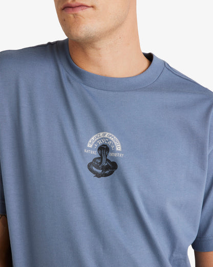  RVCA CHARMER T-SHIRT VINTAGE NAVY