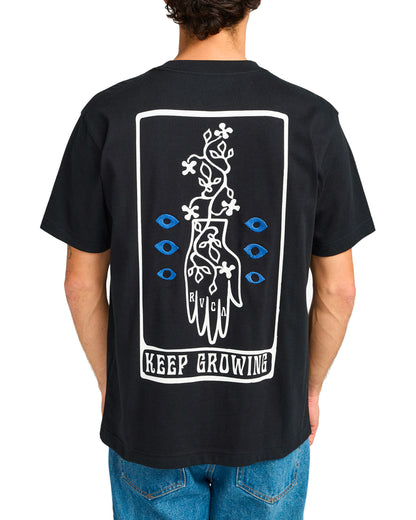  RVCA KEEP GROWING T-SHIRT BLACK
