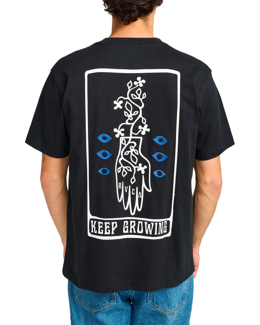 RVCA KEEP GROWING T-SHIRT BLACK