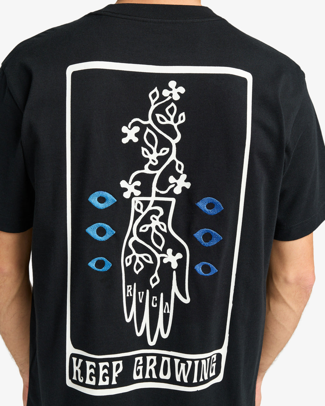  RVCA KEEP GROWING T-SHIRT BLACK