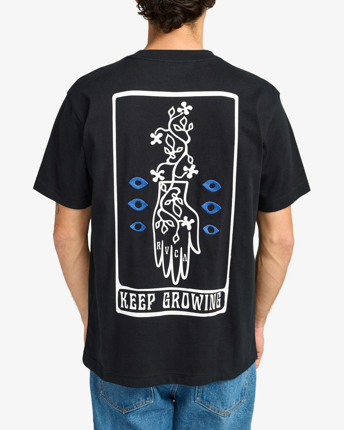  RVCA KEEP GROWING T-SHIRT BLACK