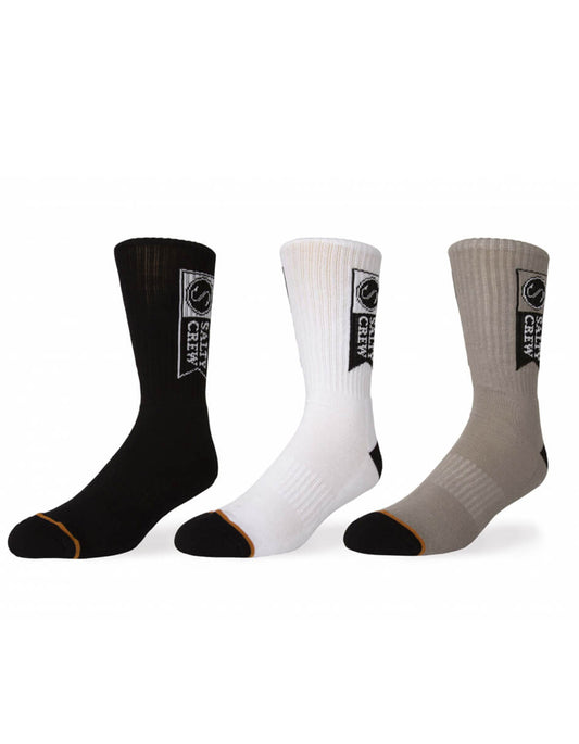  SALTY CREW ALPHA SOCK 3 PACK SET