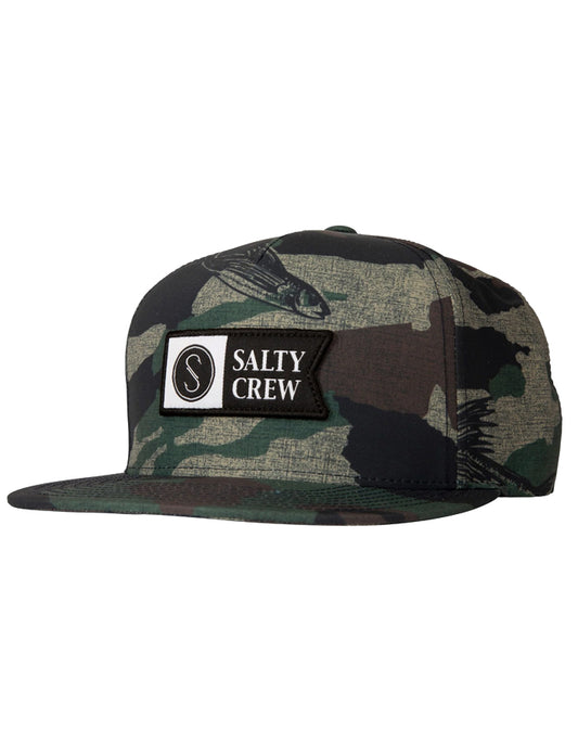  SALTY CREW ALPHA TECH 5 PANEL CAMO