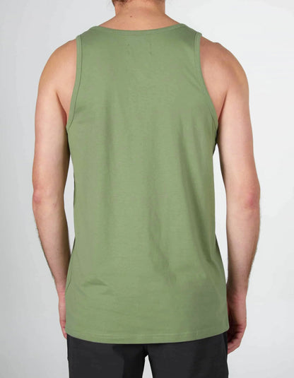  SALTY CREW BARE BONES TANK TOP GREEN