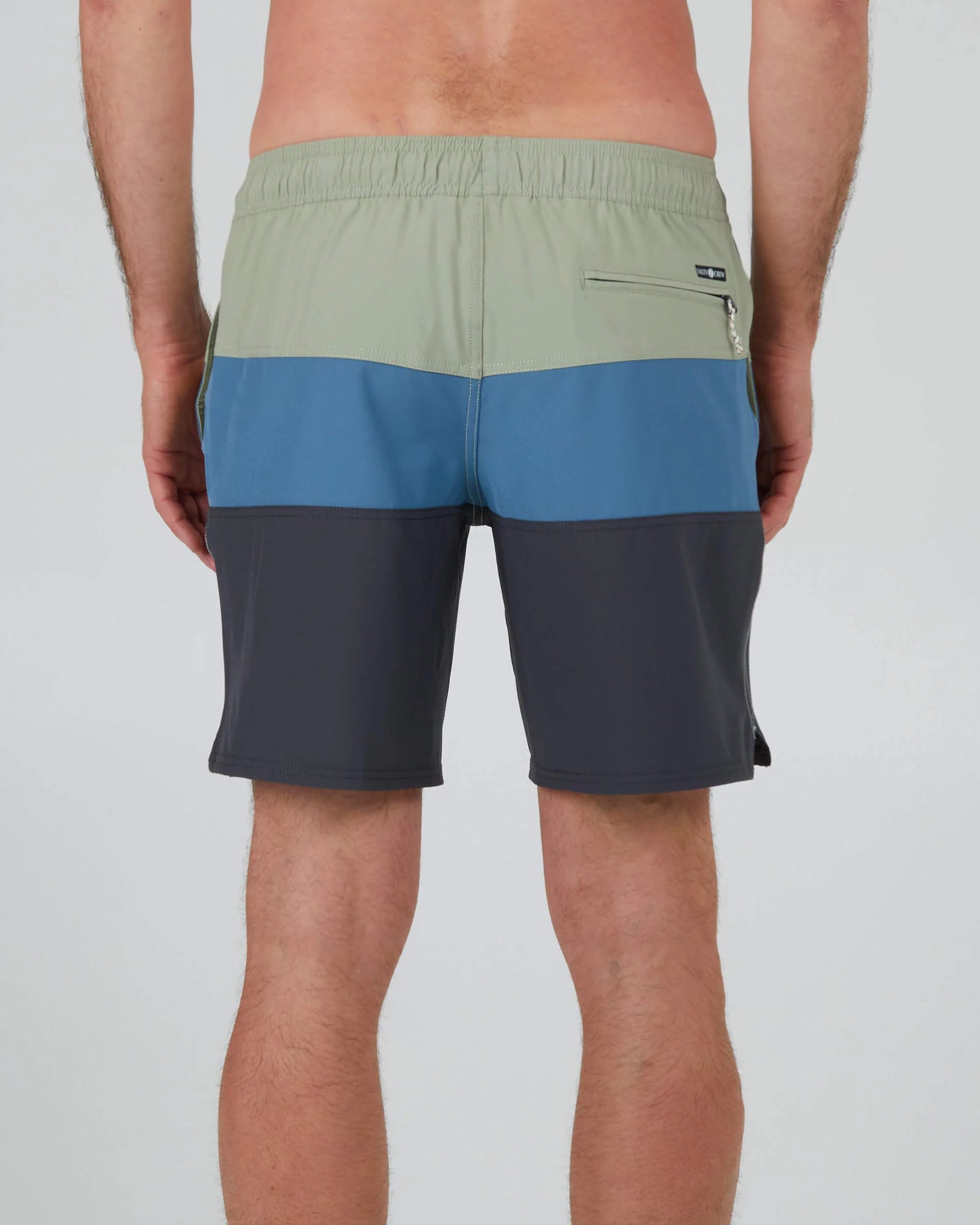  SALTY CREW BEACONS 2 ELASTIC BOARDSHORTS 18" DUSTY SAGE