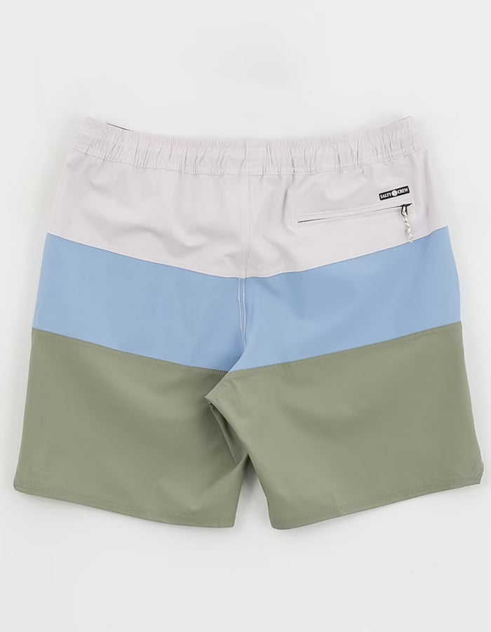  SALTY CREW BEACONS 2 MARINE BLUE ELASTIC BOARDSHORTS 18"