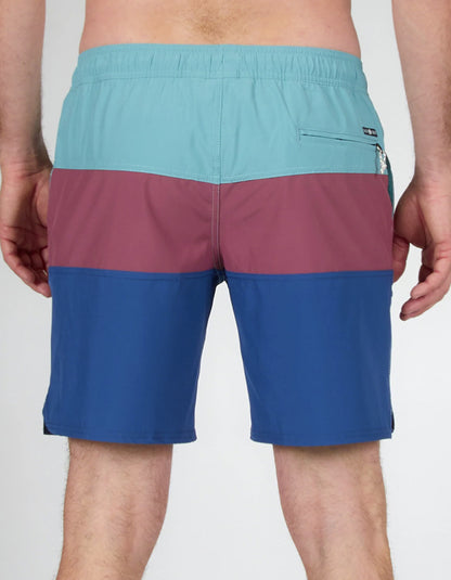  SALTY CREW BEACONS 2 PLUM ELASTIC BOARDSHORTS 18"