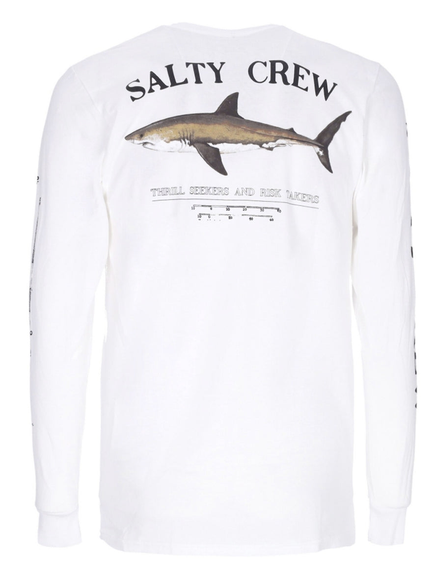  SALTY CREW BRUCE SUNSHIRT LONG SLEEVE WHITE