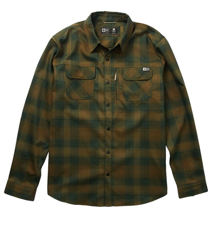  SALTY CREW FATHOM LONG SLEEVE TECH FLANNEL EARTH