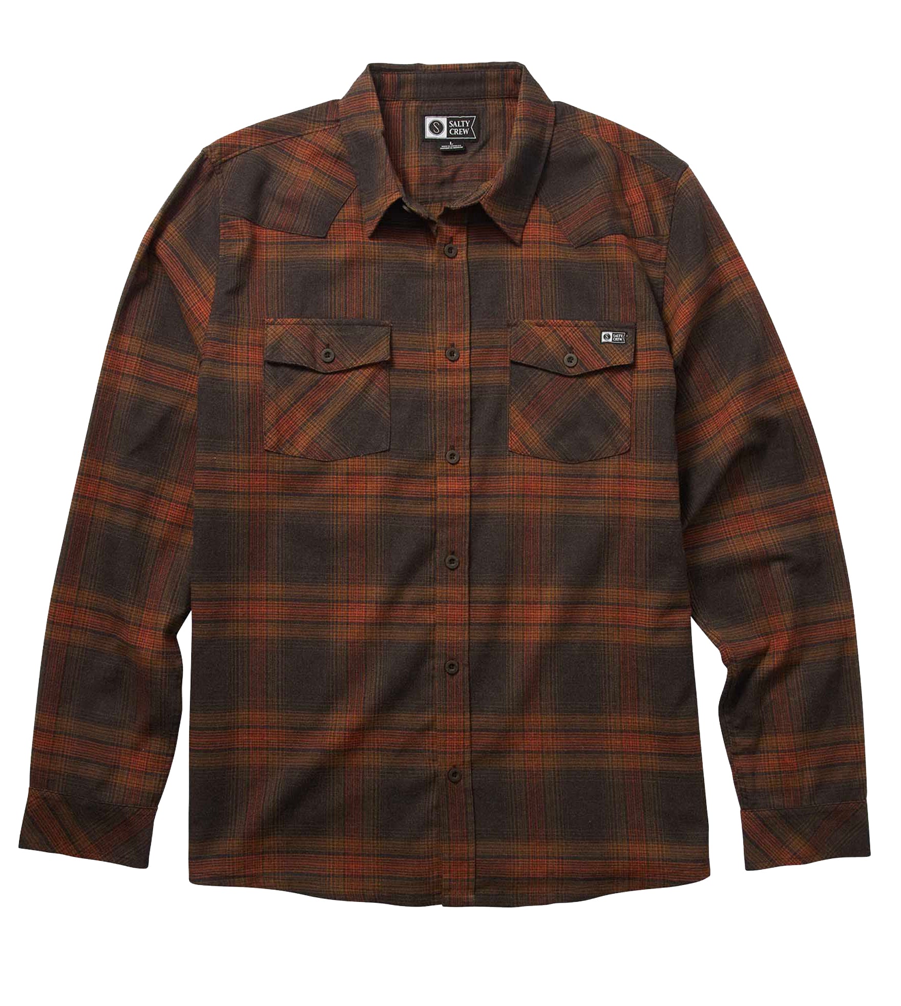  SALTY CREW RANCHERO FLANNEL BLACK