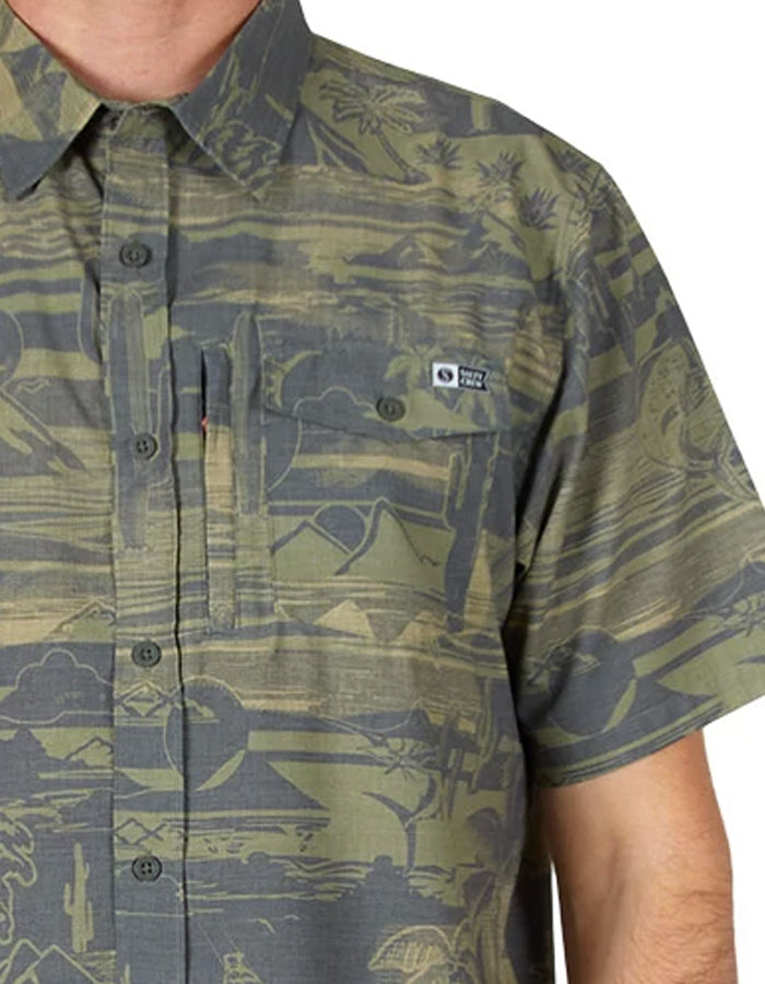  SALTY CREW CEDROS WOVEN CHARCOAL UPF40+