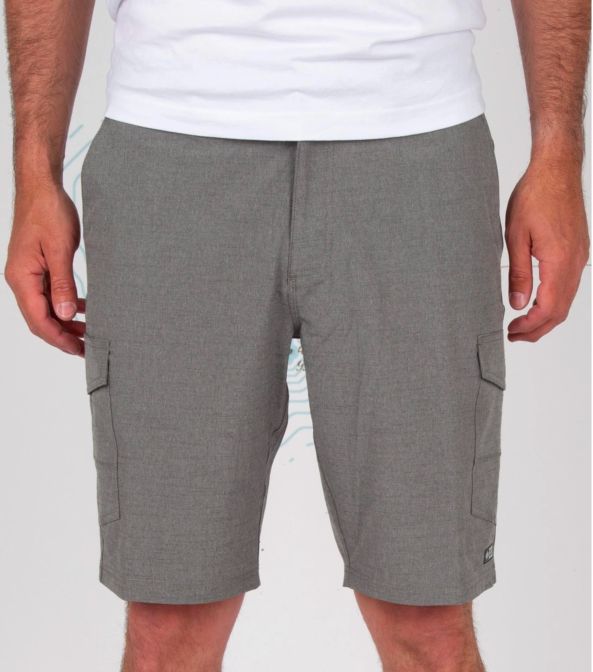  SALTY CREW DRIFTING 2 CARGO HYBRID WALKSHORT 20" GREY