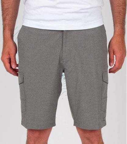  SALTY CREW DRIFTING 2 CARGO HYBRID WALKSHORT 20" GREY