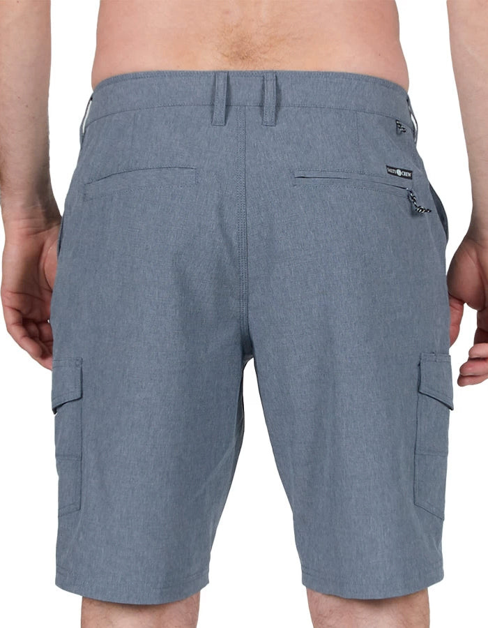  SALTY CREW DRIFTING 2 CARGO HYBRID WALKSHORT 20" NAVY