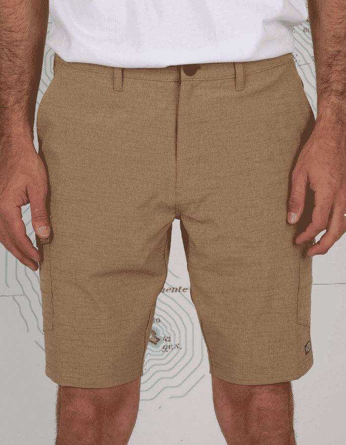  SALTY CREW DRIFTING 2 CARGO HYBRID WALKSHORT 20" TOBACCO