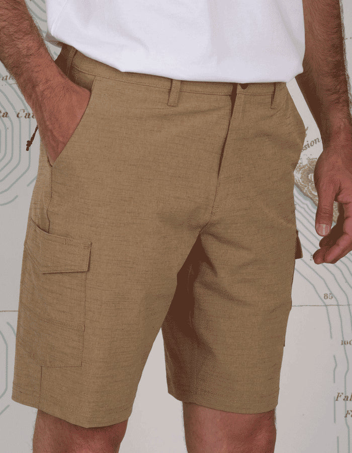  SALTY CREW DRIFTING 2 CARGO HYBRID WALKSHORT 20" TOBACCO