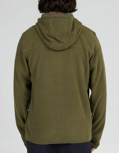  SALTY CREW EBBTIDE ZIP HOODY POLAR FLEECE OLIVE