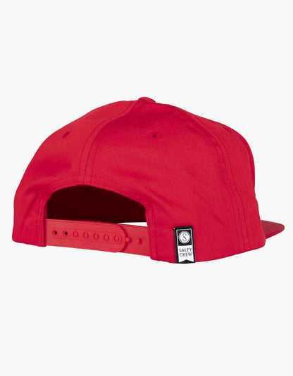  SALTY CREW FISHHEAD 5 PANEL RED