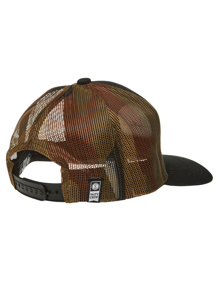  SALTY CREW LEGENDS RETRO TRUCKER BLACK CAMO