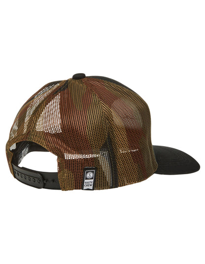  SALTY CREW LEGENDS RETRO TRUCKER BLACK CAMO