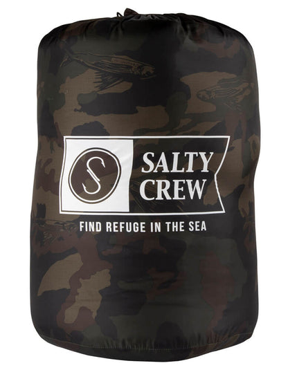  SALTY CREW OVERNIGHTER CAMO SLEEPING BAG