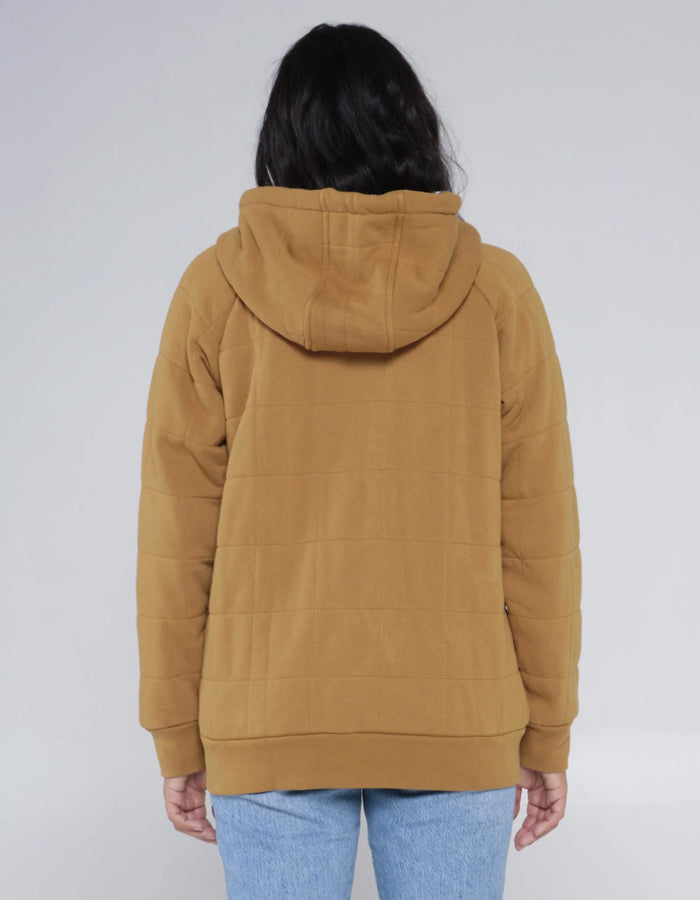  SALTY CREW SEEKING SHERPA HOODY WORKWEAR BROWN