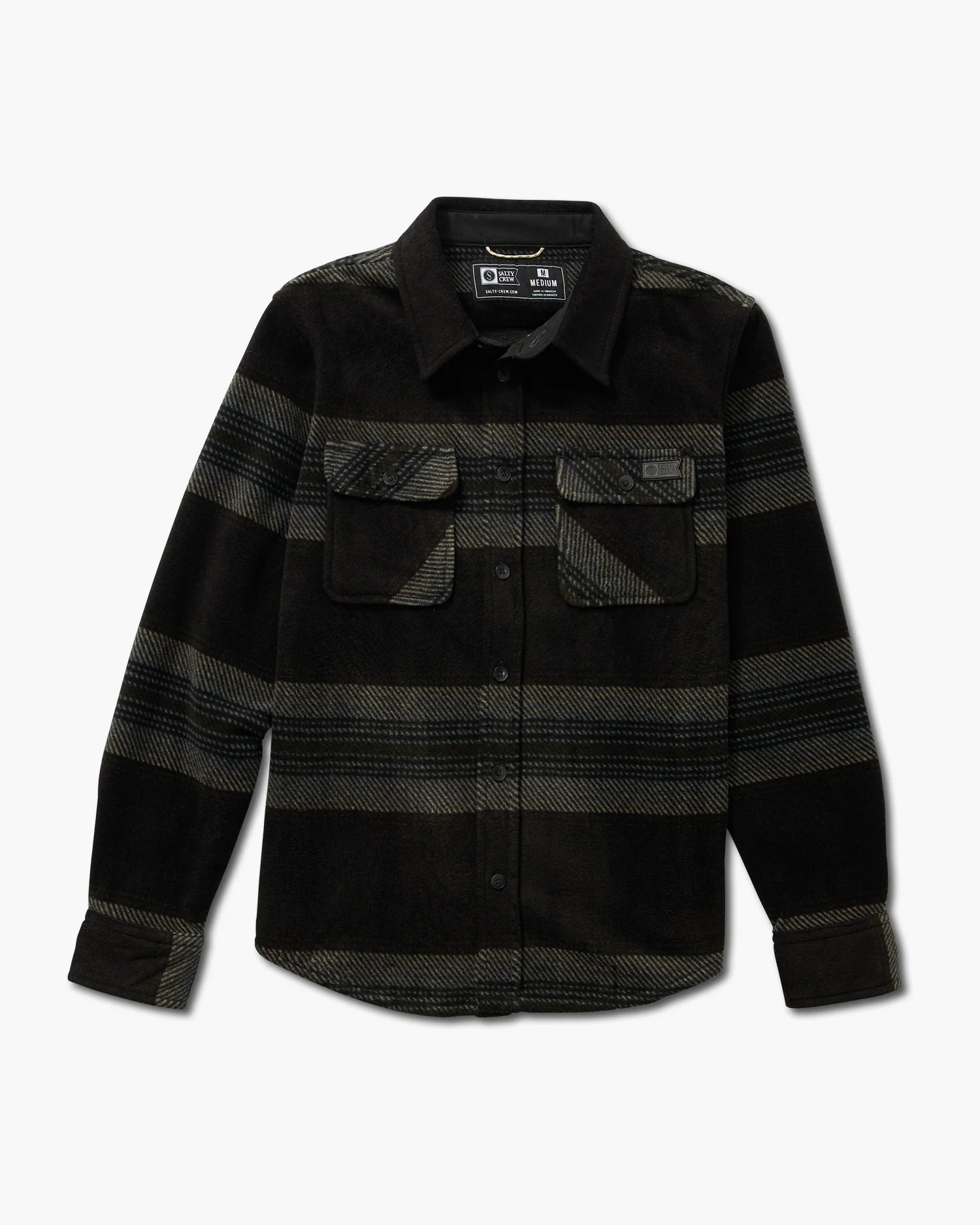  SALTY CREW SWELLTER POLAR FLEECE YOUTH COAL