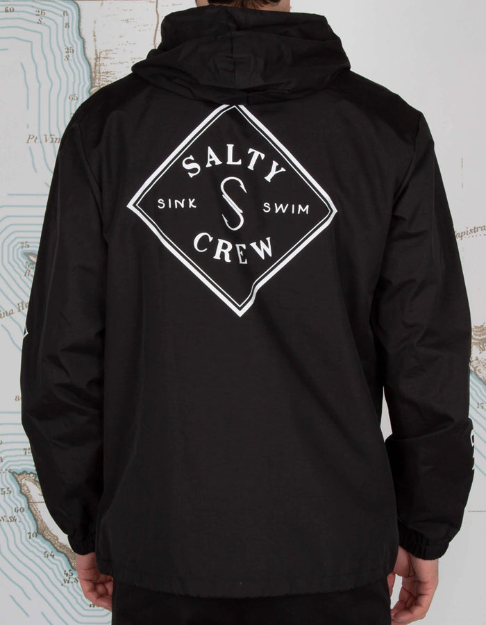  SALTY CREW TIPPED SNAP JACKET BLACK
