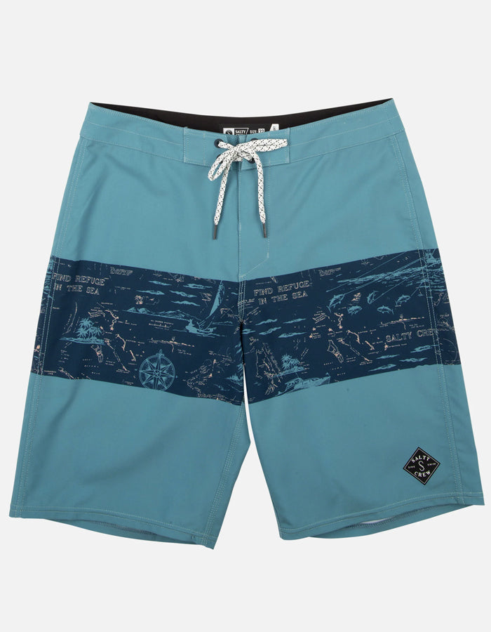  SALTY CREW TOPWATER BOARDSHORTS 21" NAVY AQUA