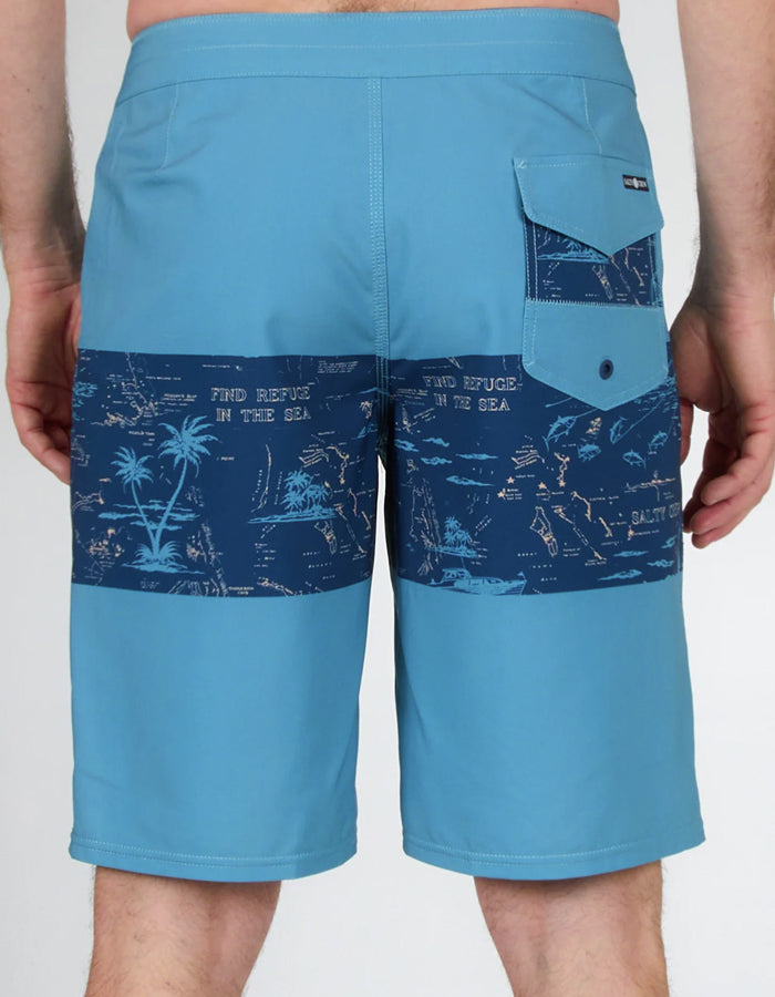  SALTY CREW TOPWATER BOARDSHORTS 21" NAVY AQUA