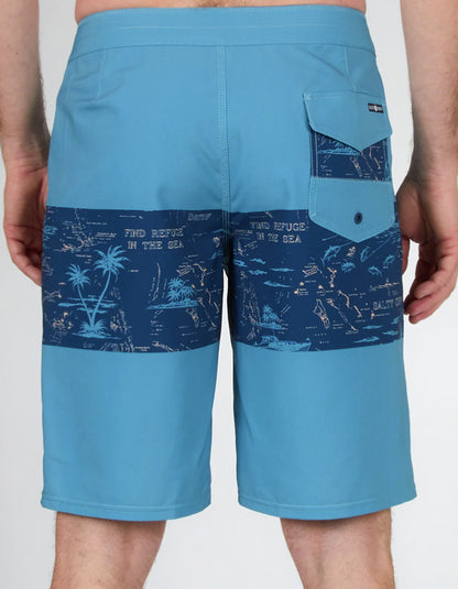  SALTY CREW TOPWATER BOARDSHORTS 21" NAVY AQUA