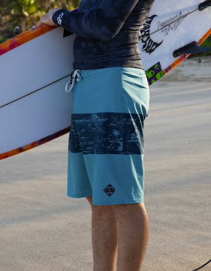  SALTY CREW TOPWATER BOARDSHORTS 21" NAVY AQUA