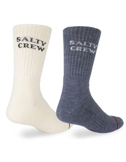  SALTY CREW WOOLY SOCKS 2 PACK SET ASSORTED 2
