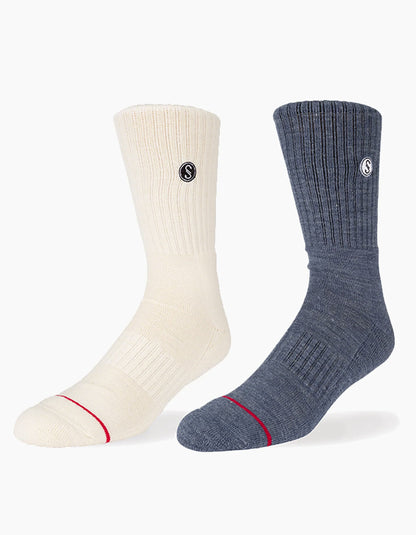  SALTY CREW WOOLY SOCKS 2 PACK SET ASSORTED 2