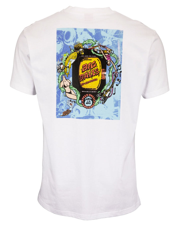  SANTA CRUZ BIG BALLS AD T-SHIRT WHITE